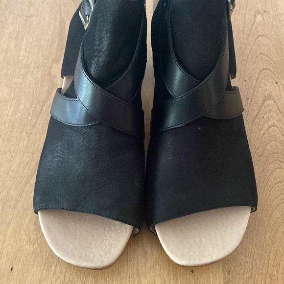 Dansko Arlene Black Nubuck Platform Sandal Brand New In Box Size 40 - Picture 5 of 8